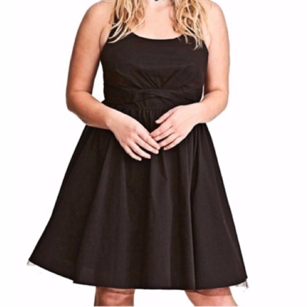 Torrid Midi Skater Dress with bow - Size 12